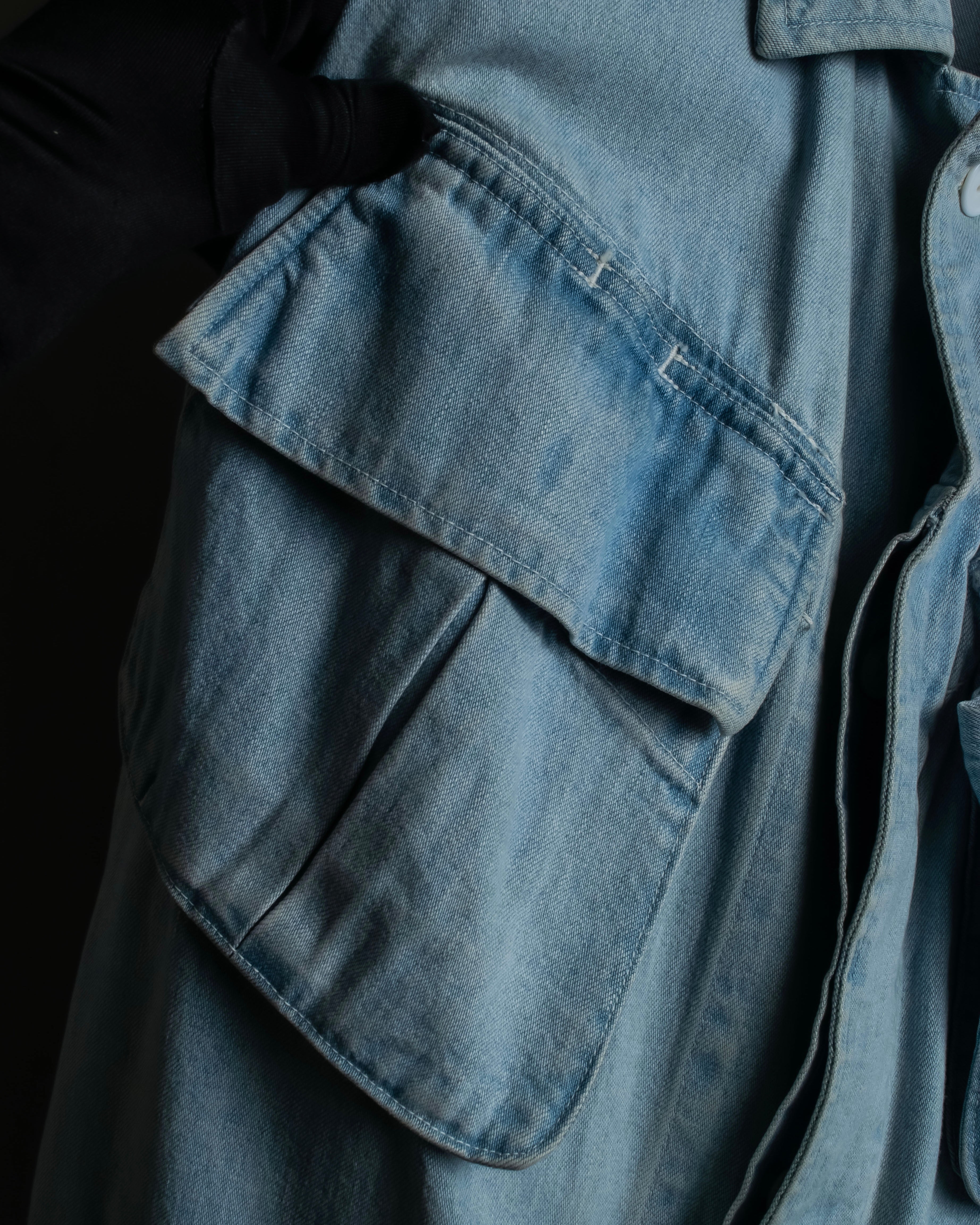 "COMOLI" Flap pocket design oversized denim jacket