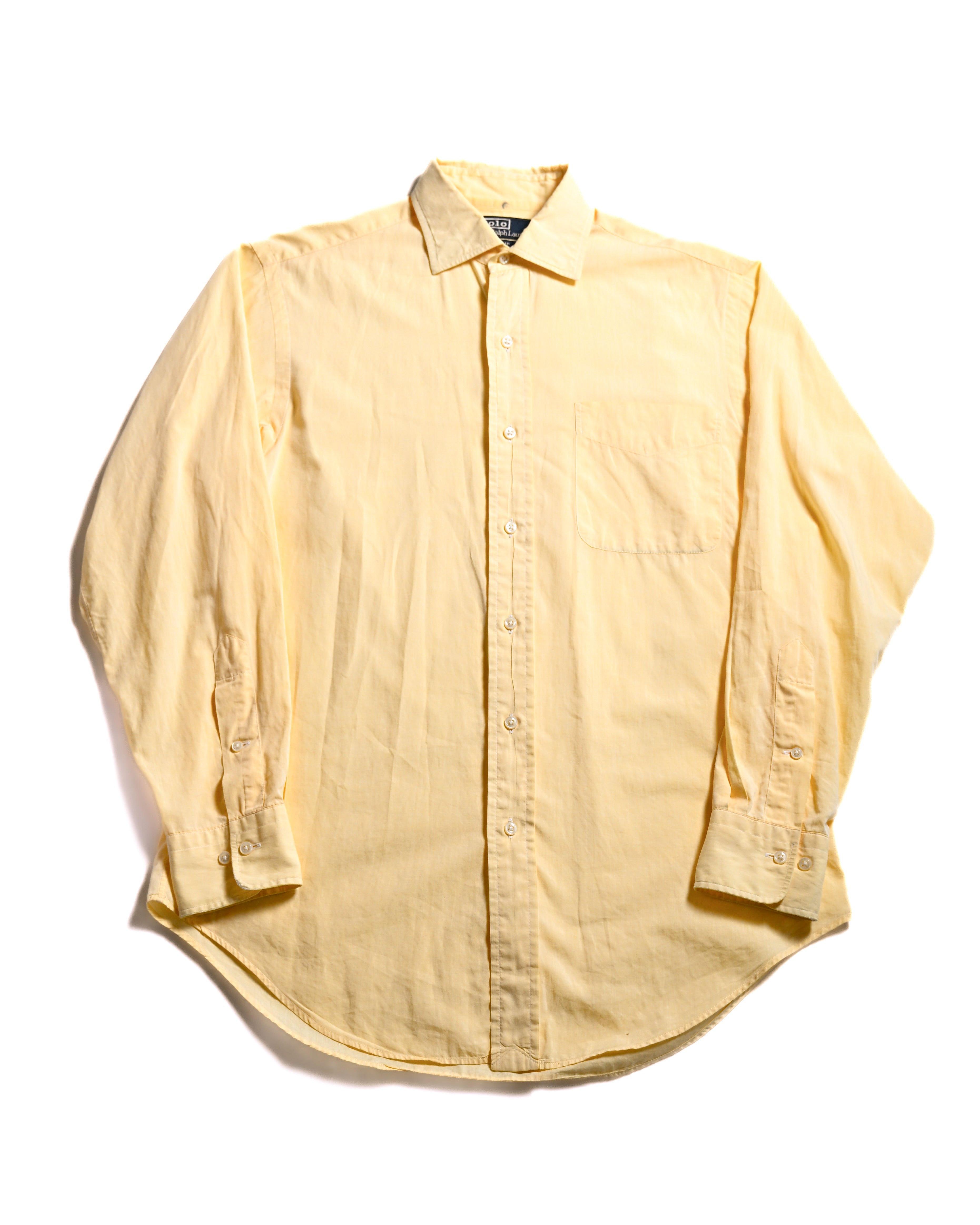 POLO Ralph Lauren/ “PHILIP” Relax Sized Cotton Shirt Yellow