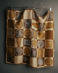 “Cartier“ 80’s-90’s Timepiece motif silk scarf