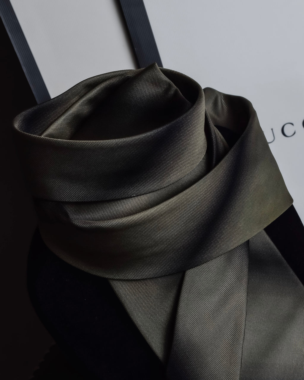 "GUCCI" Gradient dyed gradation silk necktie