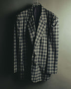 "COMME des GARÇONS HOMME" 90's Plaid wool blazer