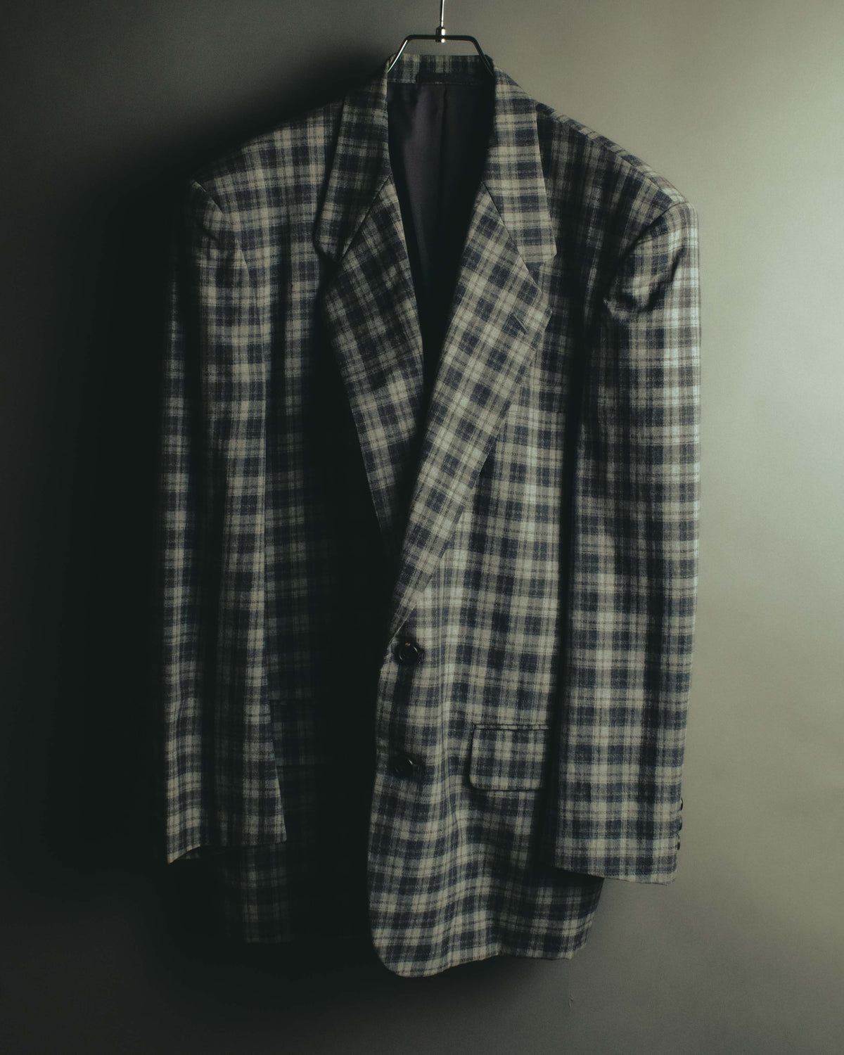 "COMME des GARÇONS HOMME" 90's Plaid wool blazer