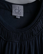 "CALVIN KLEIN" Layered sleeve gathered design pullover
