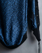 "TOGA ARCHIVES" String design mesh switching melange knit