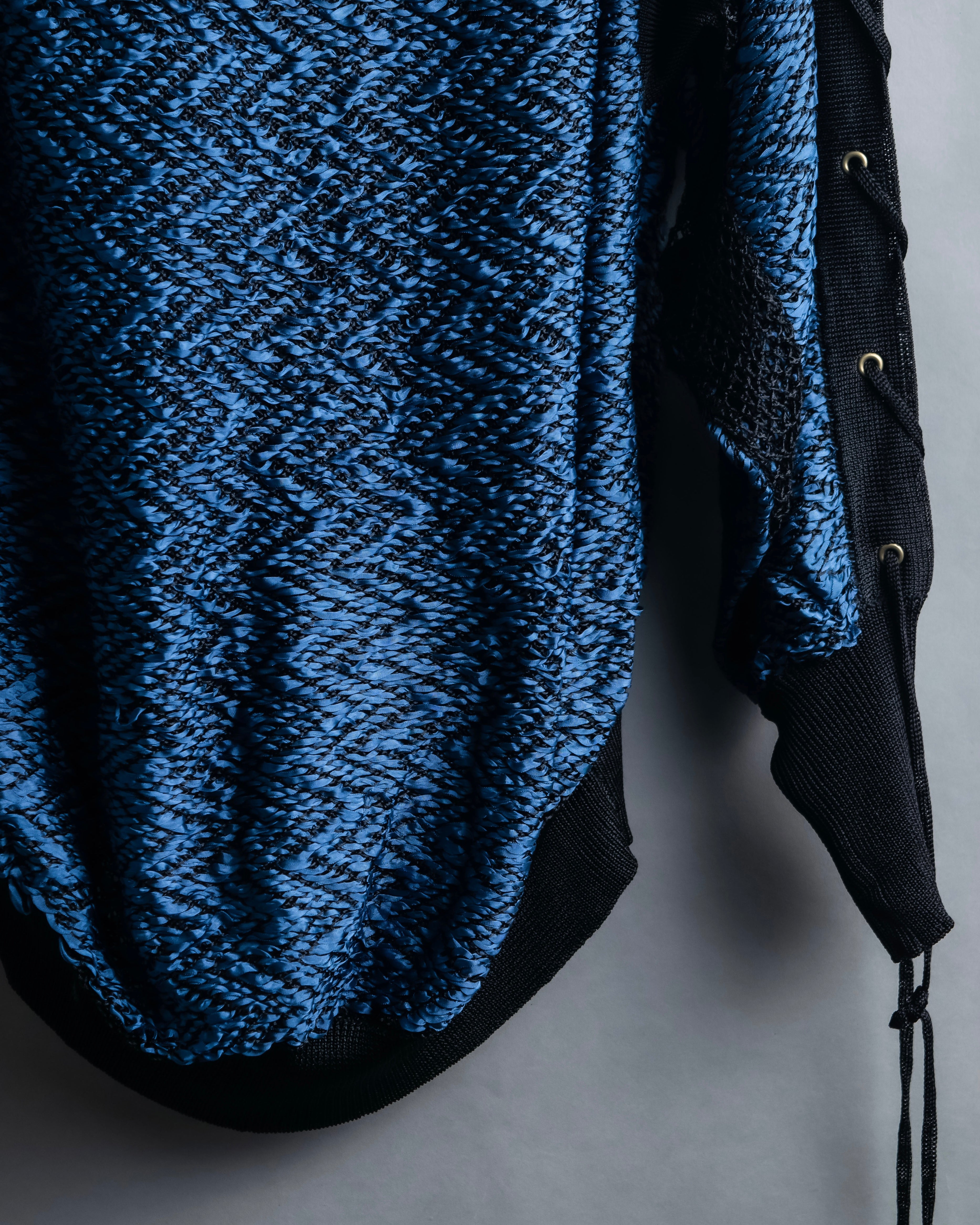 "TOGA ARCHIVES" String design mesh switching melange knit