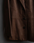 "LOEWE" Three-dimensional ribbed lamb leather set up