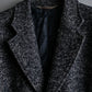 "DOLCE & GABBANA" Oversized tweed long chesterfield coat