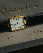 -SPECIAL- "Christian Dior" 90's Classic square quartz watch with Roman dial