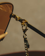 -SPECIAL- “GUCCI” 2016-2022 chain detailed oversized sunglasses