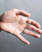 "CHANEL" Mysterious details stone ring