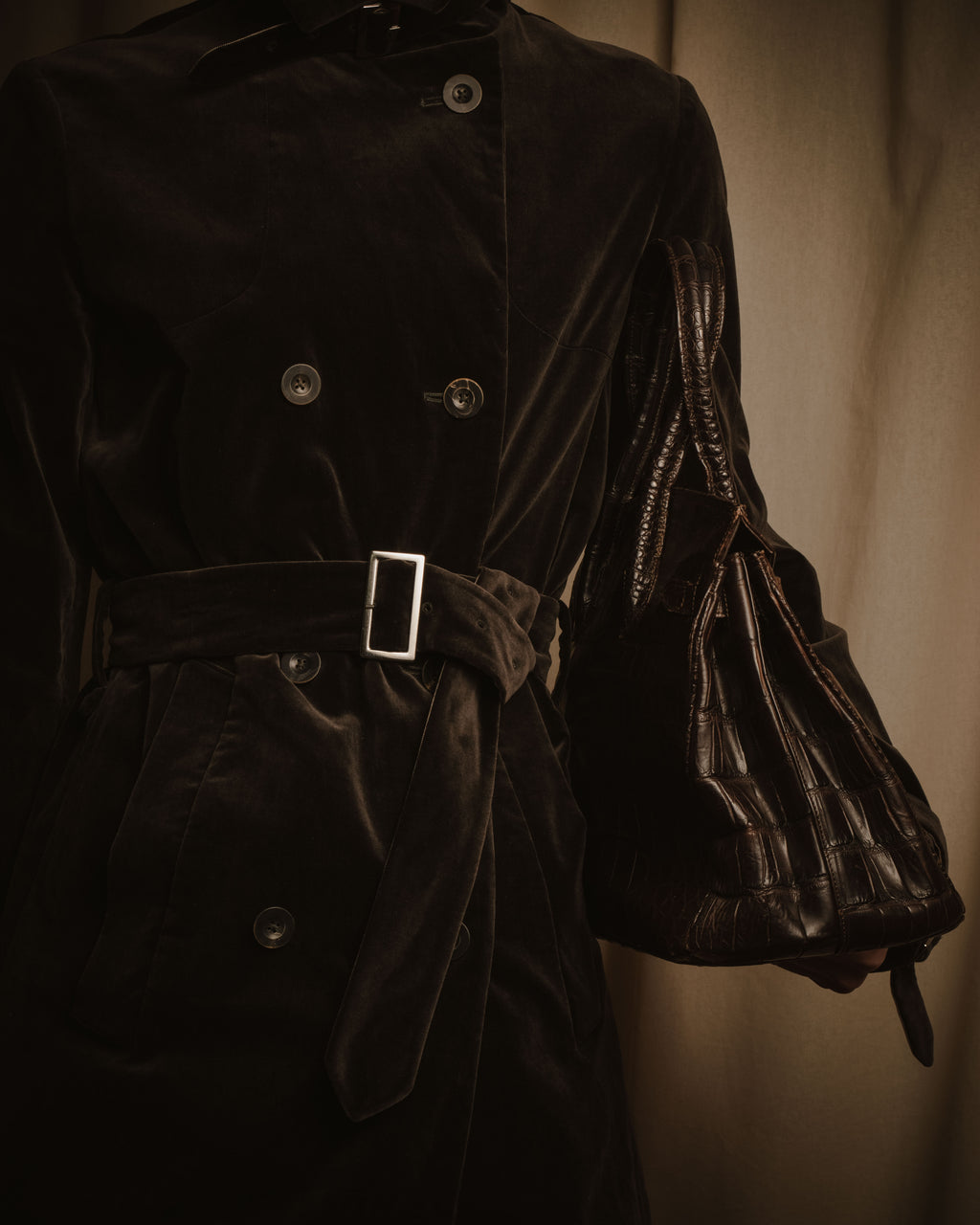 -SPECIAL- "Pierre Cardin"
90’s real crocodile leather top handle bag