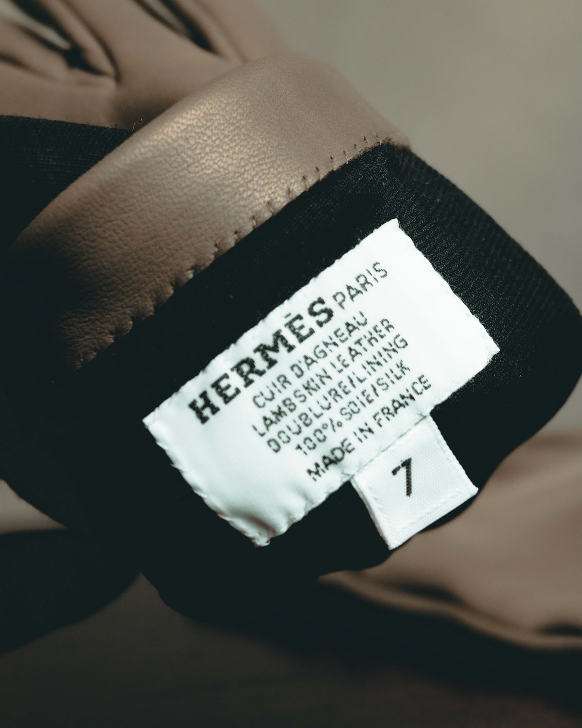 -SPECIAL- "Hermès" 20's Luxurious chain detailed lambskin leather gloves