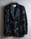 "GUCCI" Floral patterned lamé tailored jacket"