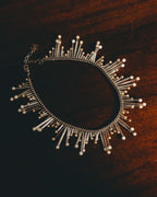 -SPECIAL- "CHANEL" 90's-00's Sculptural pearl fringe choker necklace