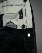 “Christian Dior MONSIEUR” 80’s-90’s Velour two tuck wide trousers