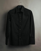 "GUCCI" 00's Black uniform long sleeve shirt