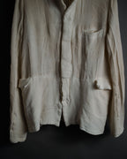 “robe de chambre COMME des GARÇONS” 90’s Textured stand collar concealed front jacket