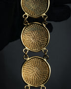 “Christian Dior” 90’s Medallion motif toggle bracelet