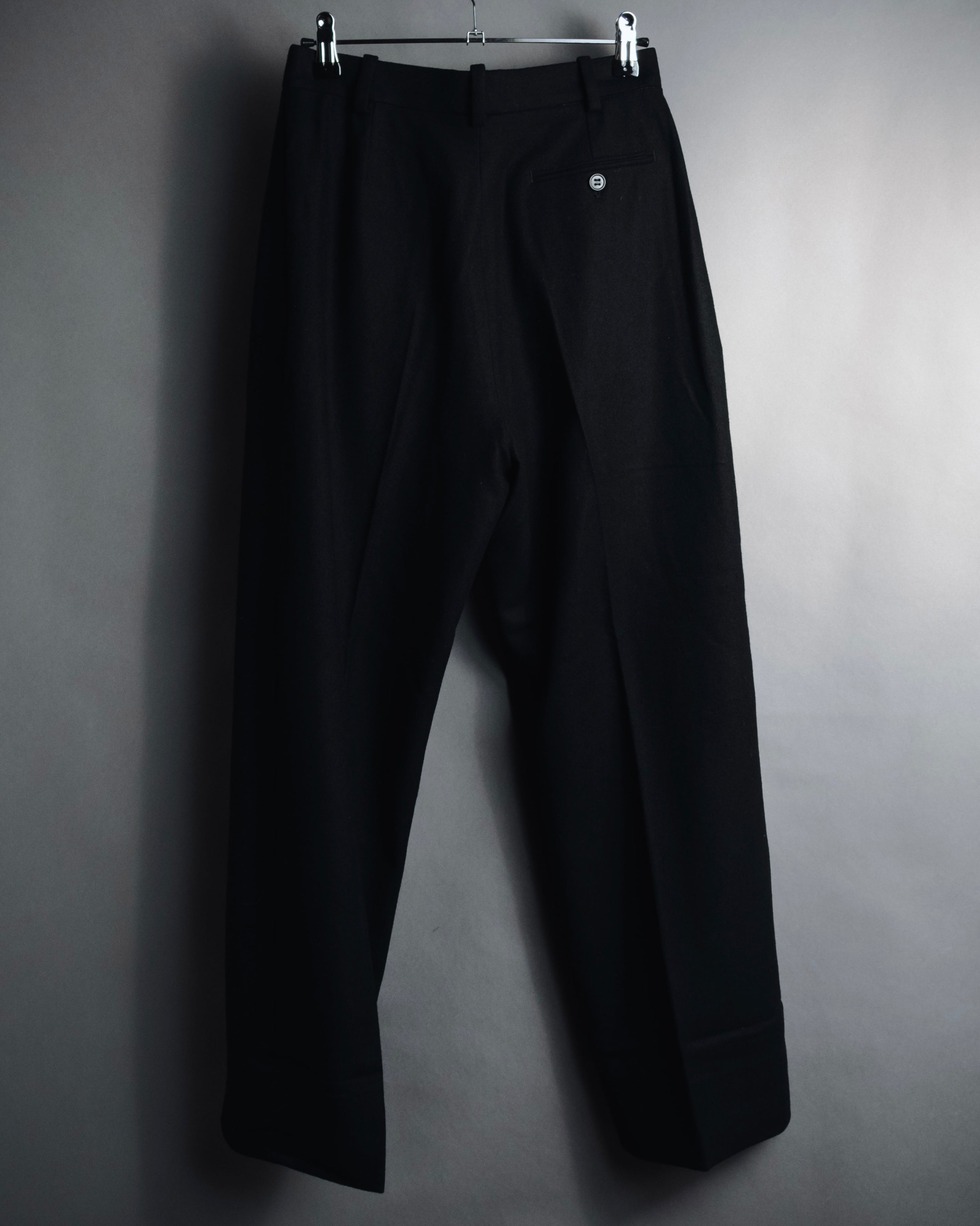 "HERMES" 90’s-00’s high-rise straight slacks