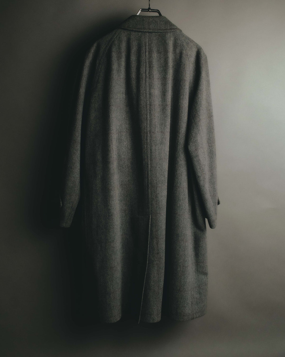 “Burberrys” 80’s Bedford wool balmacaan coat