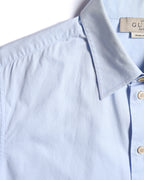 GUCCI (uniform)/ Gucci Staff Uniform Cotton Dress Shirt Sky Blue