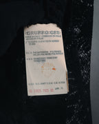 "VALENTINO MISS V" Late 80s botanical lace polo shirt