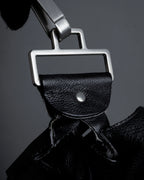 "JIL SANDER" Large flap design Harako leather shoulder bag