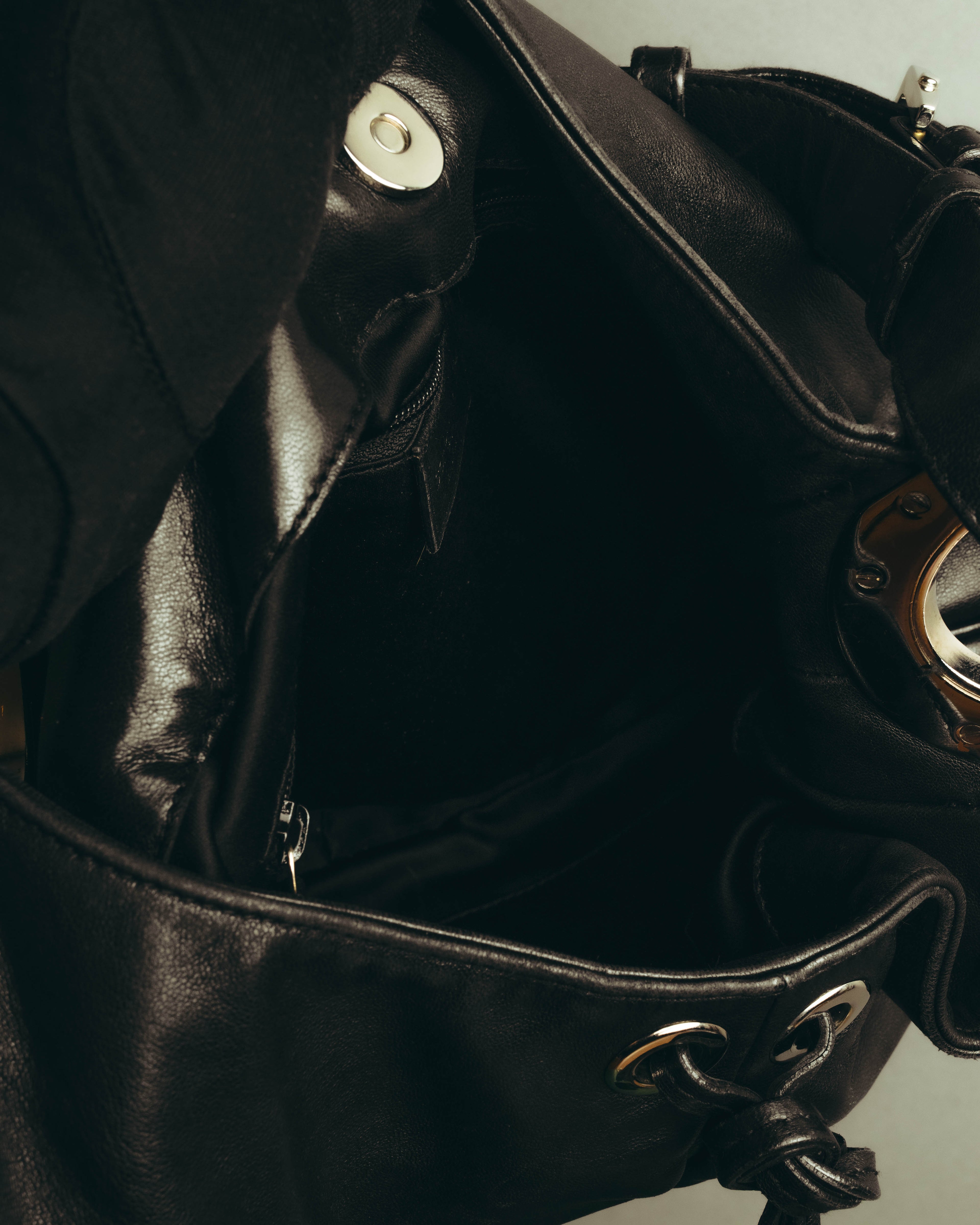 "Sergio Rossi" 00's-10's Soft leather hobo shoulder bag