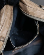 "BALENCIAGA" Three-way chain leather shoulder bag