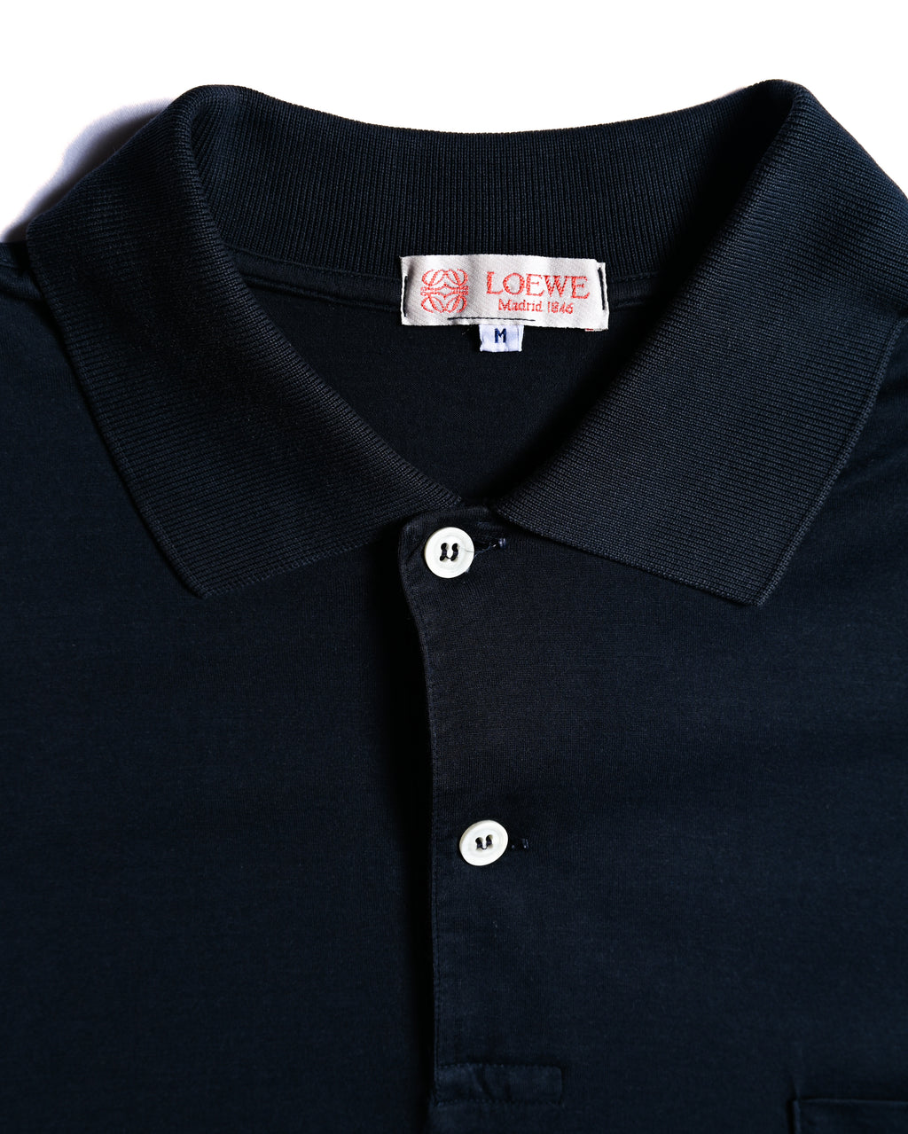 LOEWE/ Anagram Embroidered Short Sleeves Polo Shirt
