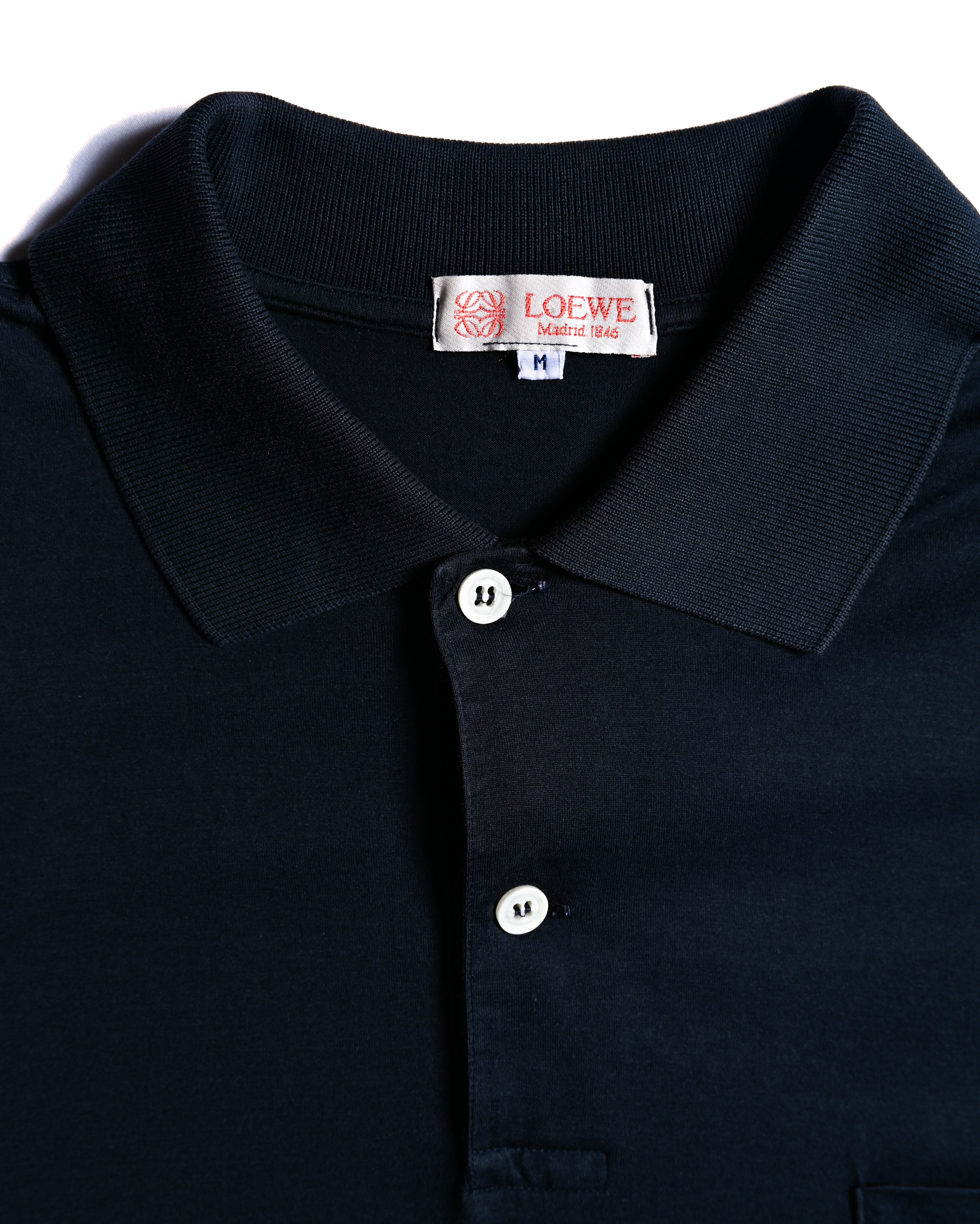 LOEWE/ Anagram Embroidered Short Sleeves Polo Shirt