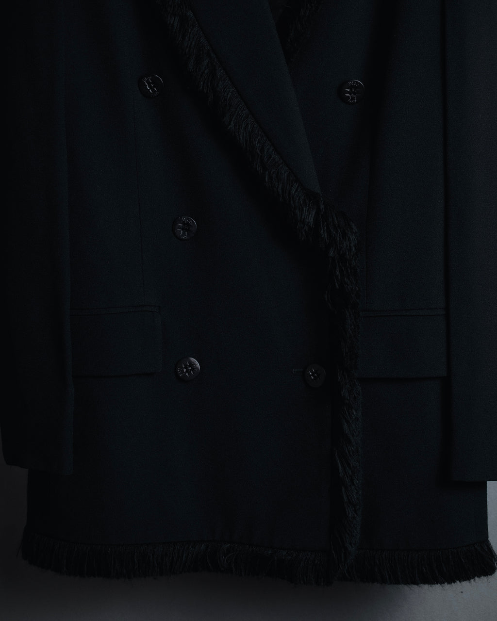 –SPECIAL– "Christian Dior"
98SS fringed peak lapel double breasted jacket