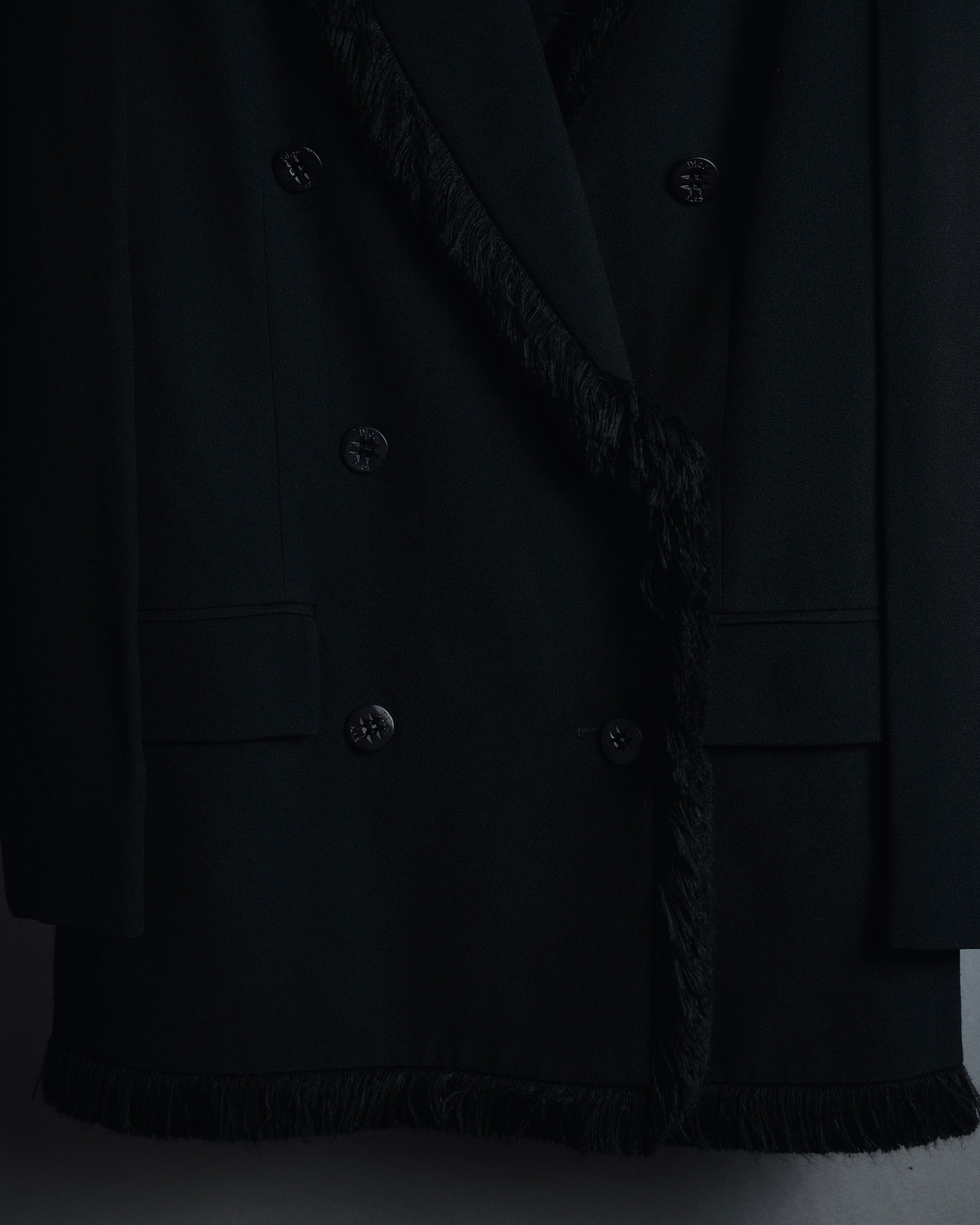 –SPECIAL– "Christian Dior"
98SS fringed peak lapel double breasted jacket