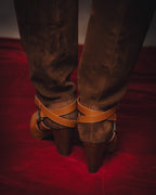 -SPECIAL- “Ralph Lauren” 2010’s-20’s Sareena washed vachetta long boots