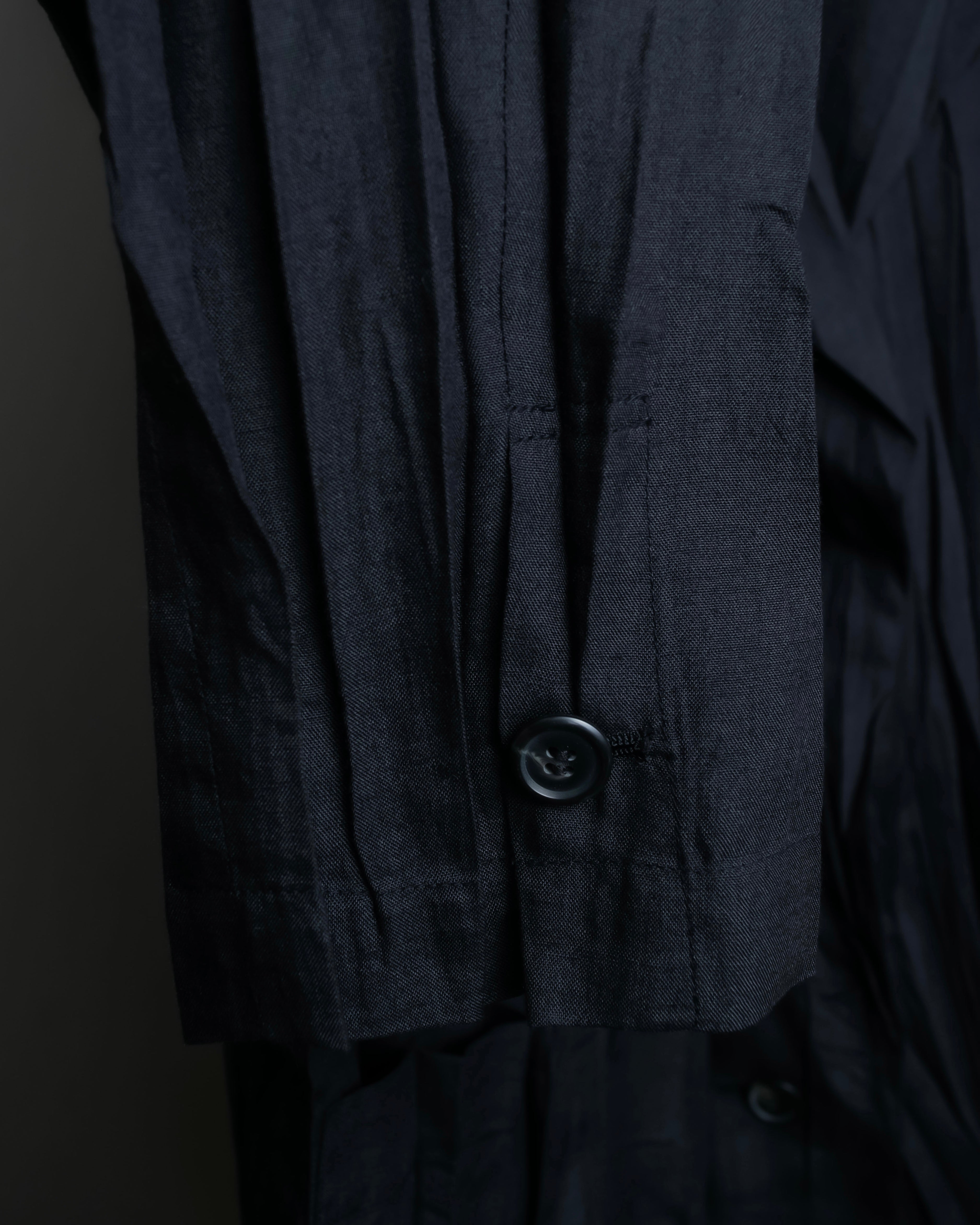 “ISSEY MIYAKE” wrinkle processing oversize tailored jacket
