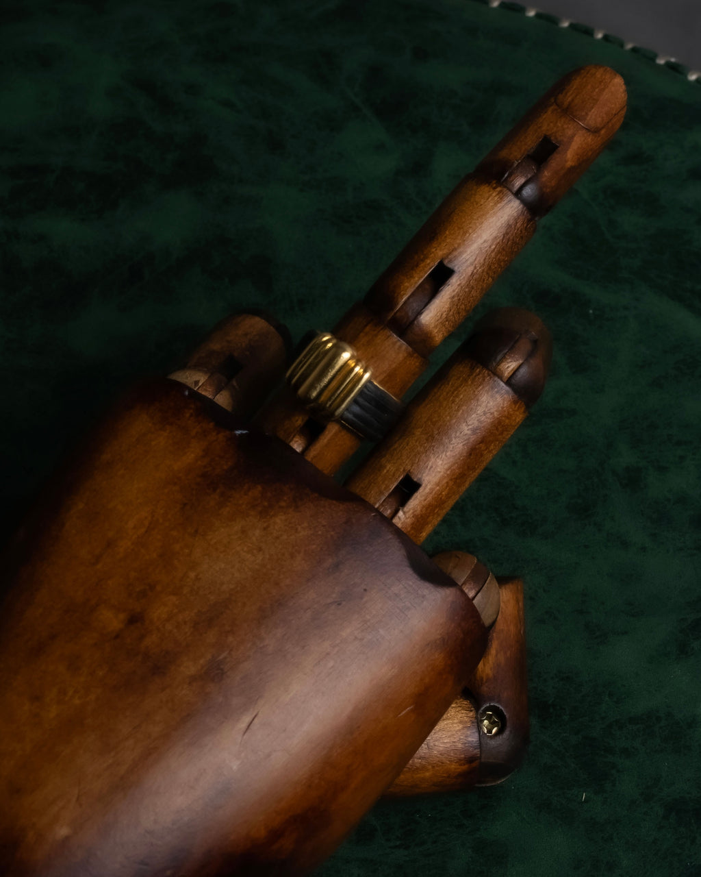 "CHAUMET" Onyx black gold combination ring