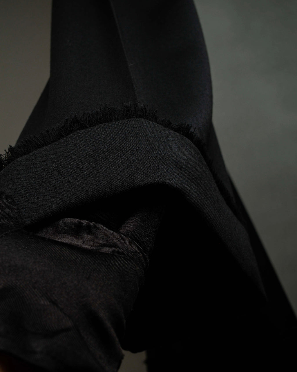 "CHANEL" Fringe design high waist straight cut slacks