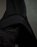 "CHANEL" Fringe design high waist straight cut slacks