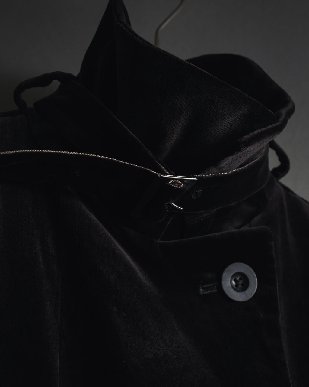 -SPECIAL- "JIL SANDER"
90’s-00’s Architectural cotton velvet belted coat