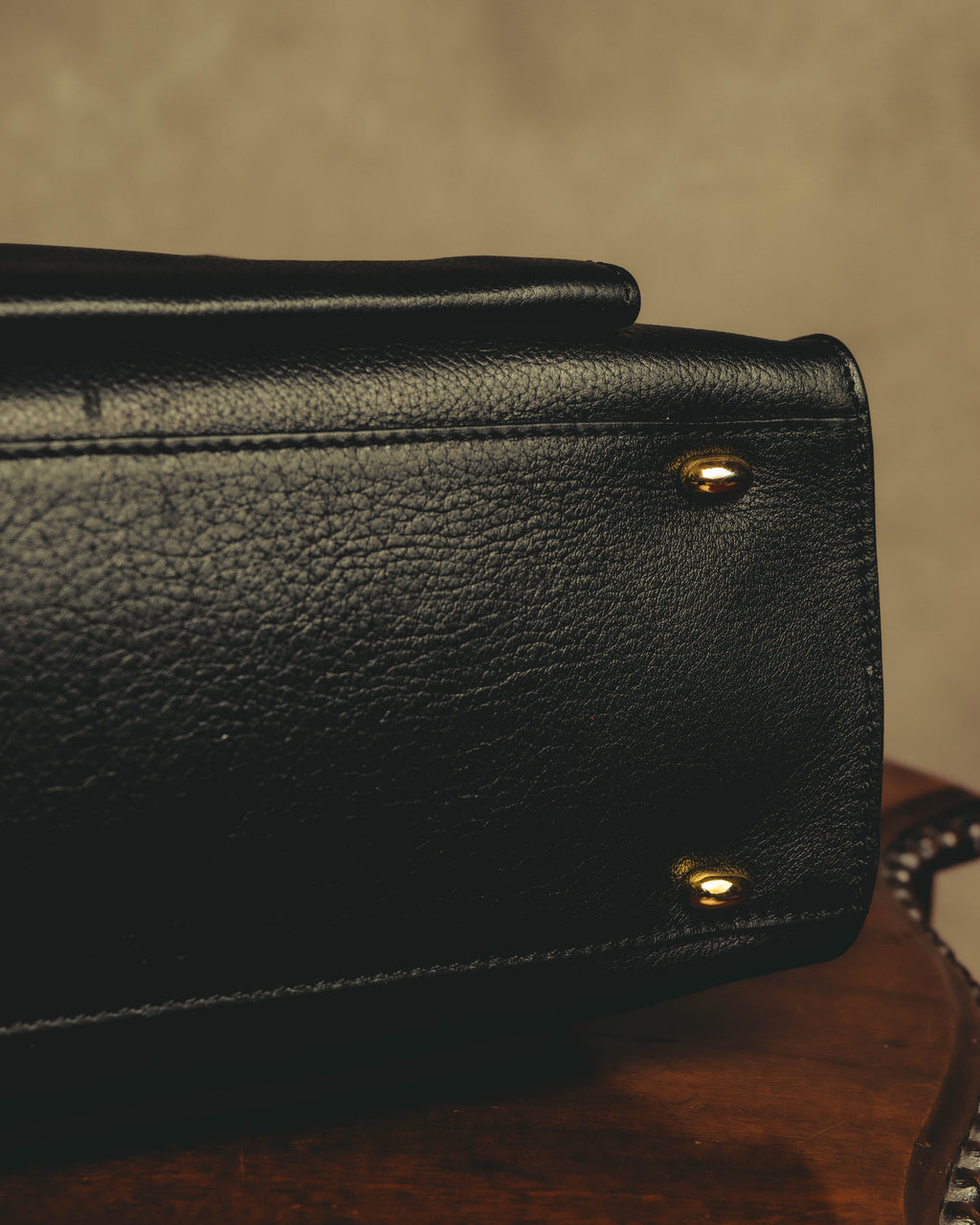 "CELINE" 80's-90's Classic leather top-handle bag