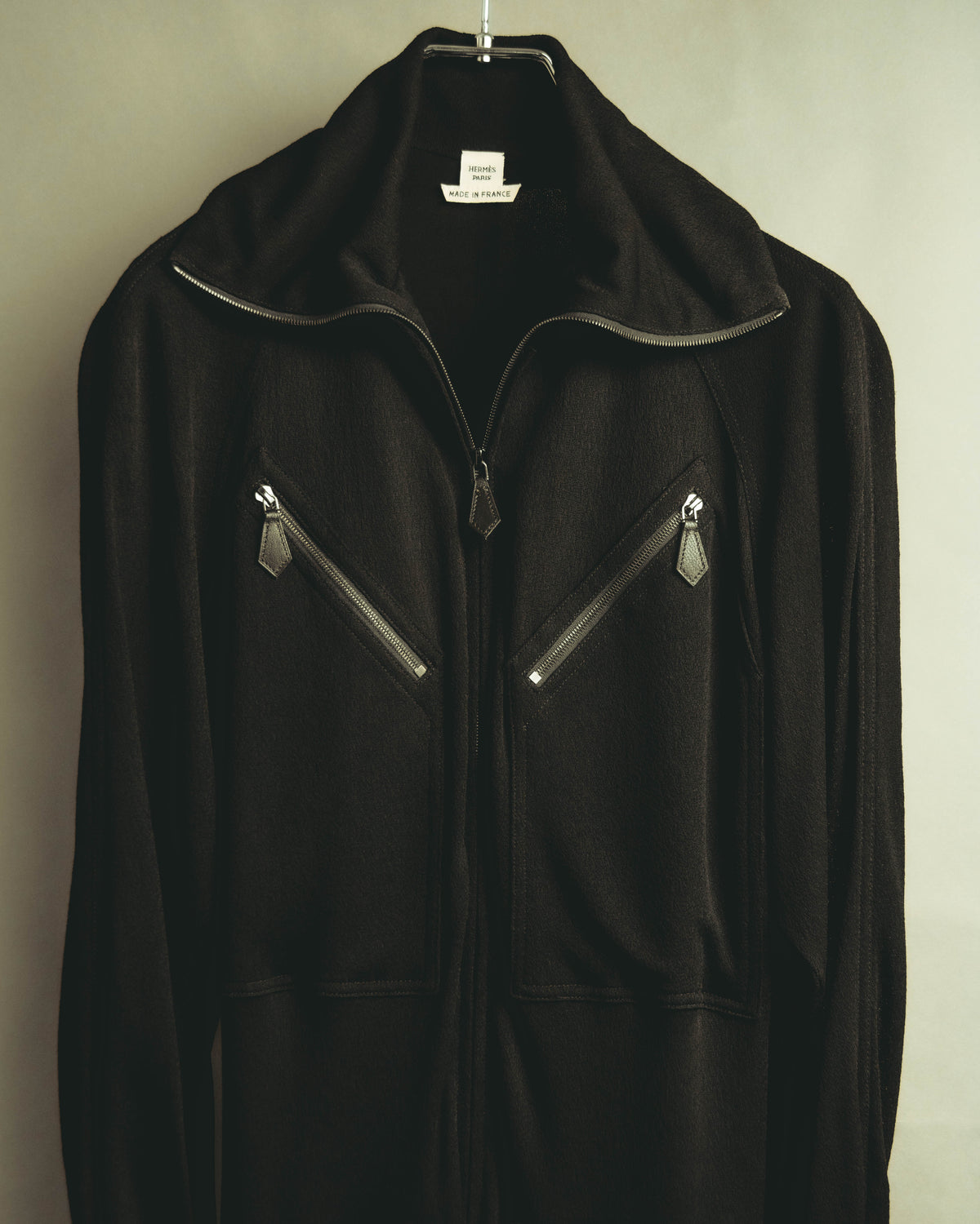 -SPECIAL- “HERMÈS” 00’s Jean Paul Gaultier era belted four-zip long cardigan