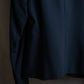 "PRADA" Short length tailored jacket & cropped skirt navy color set up