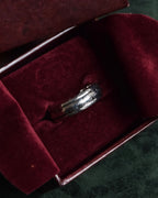 "GEORG JENSEN" Hammered silver signature ring