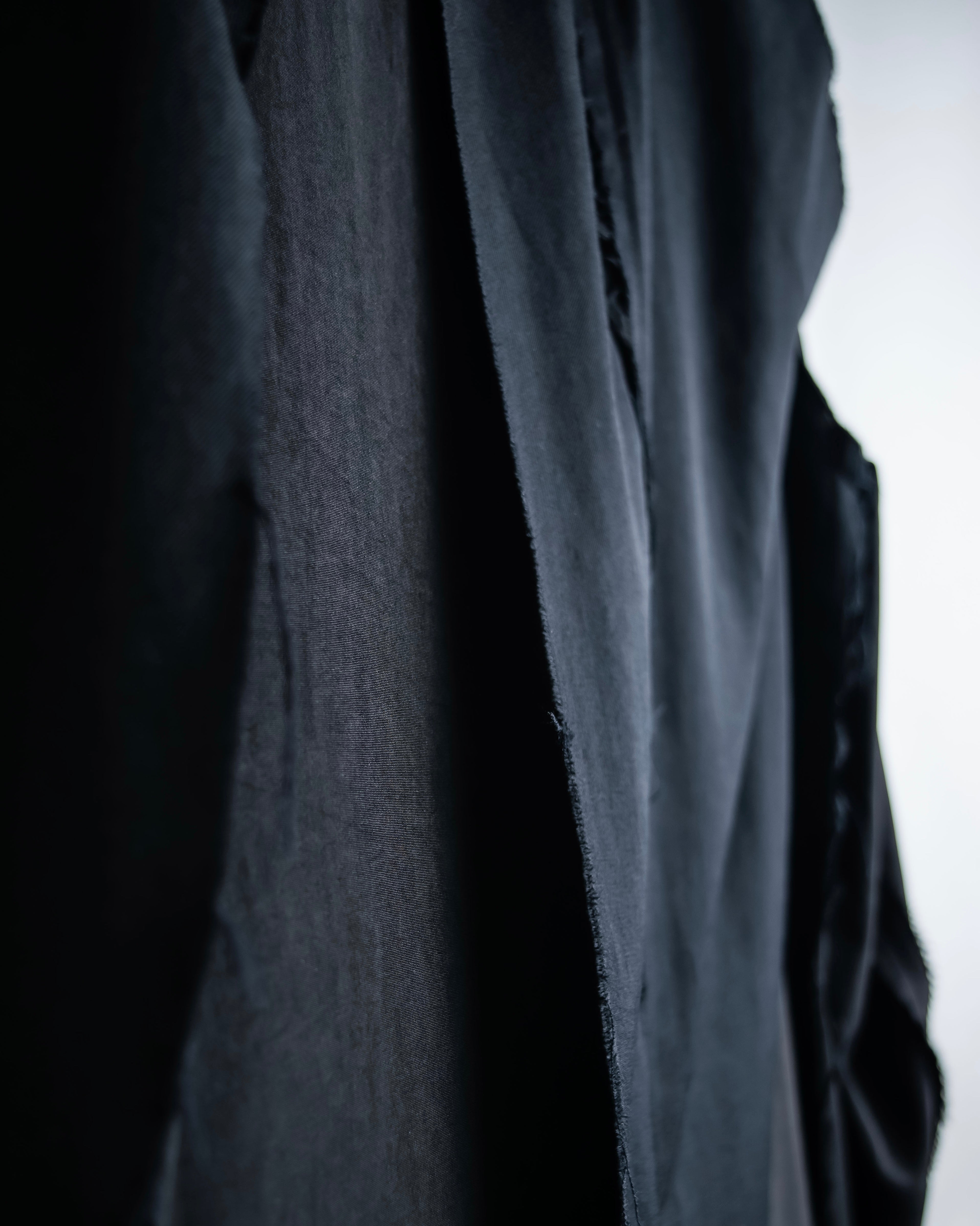 "B Yohji Yamamoto" Inside-out design super long shirt coat