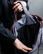 "JIL SANDER navy" bicolor 2way tote bag