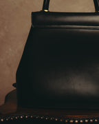 "Salvatore Ferragamo" 90's-00's Elegant leather 2 way handbag