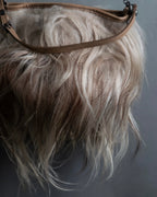 Vintage italy long fur bag