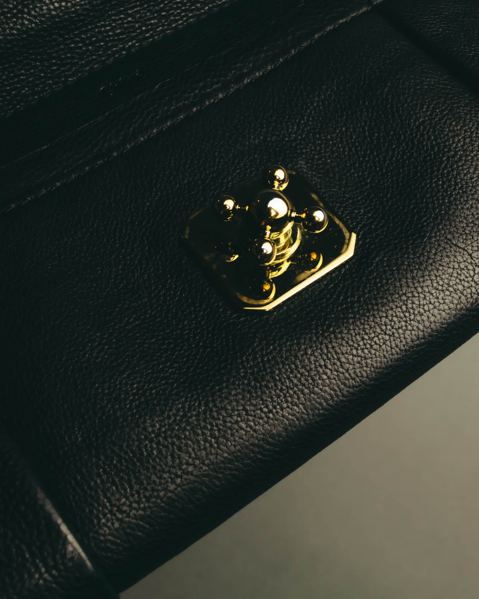 "Chloé" 2010's Black leather long wallet