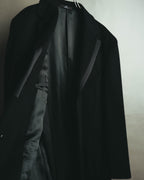 -SPECIAL- “VALENTINO” 2000’s Satin lapel single breasted wool coat