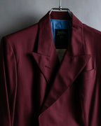"JEAN PAUL GAULTIER FEMME"
Bordeaux color peaked lapel wool tailored jacket
